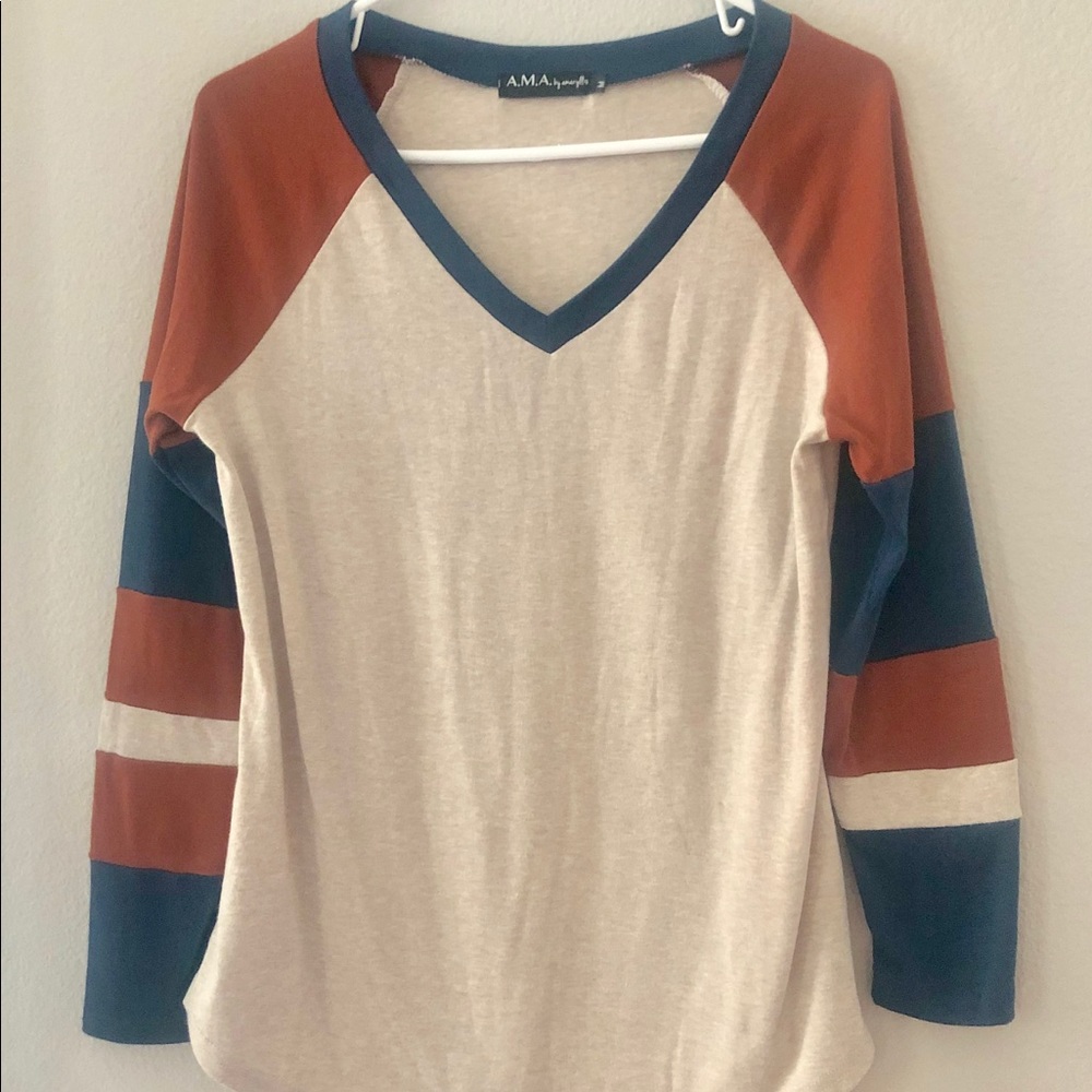A.M.A varsity jersey long sleeve